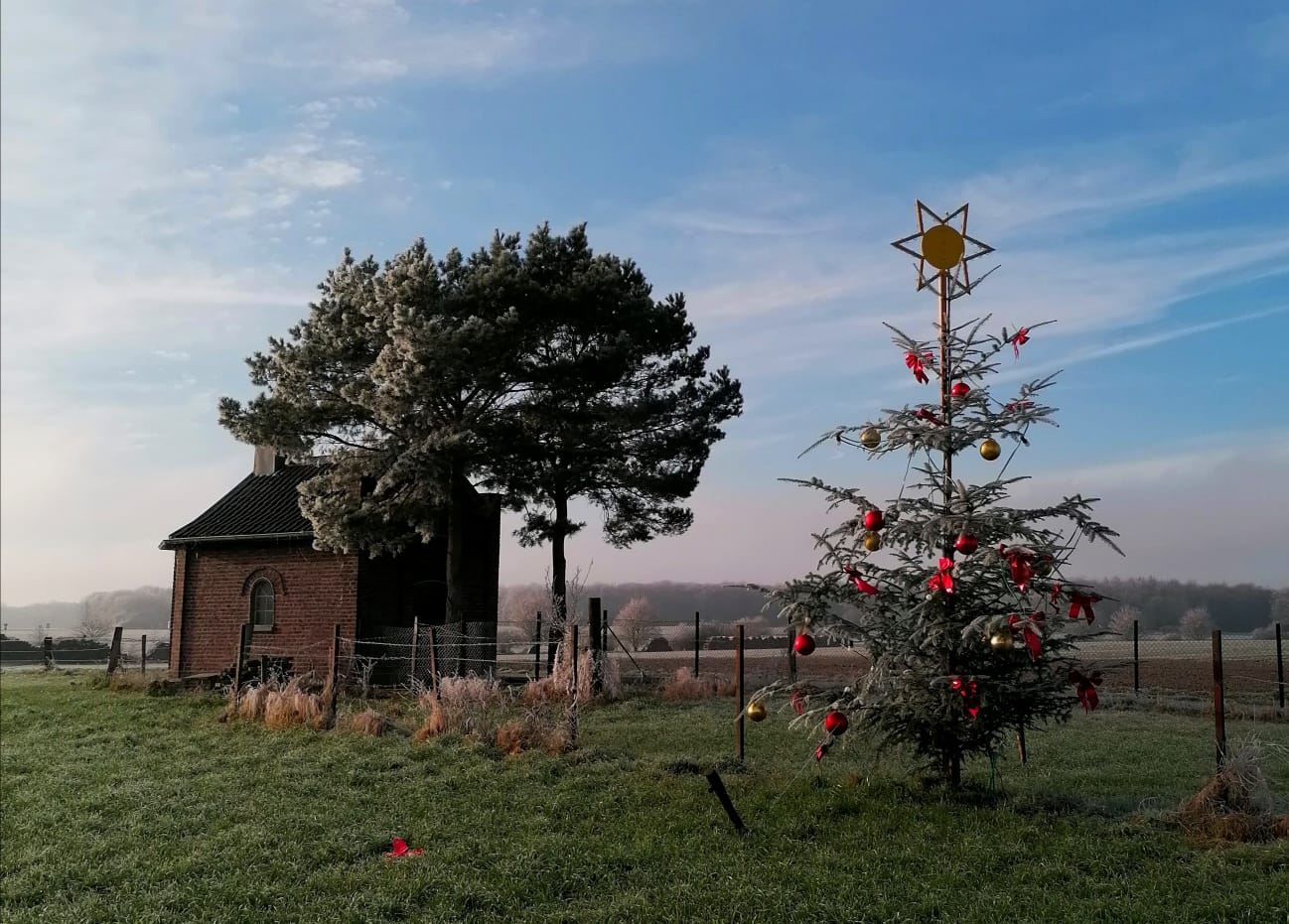 Der Hof zur Weihnachtszeit